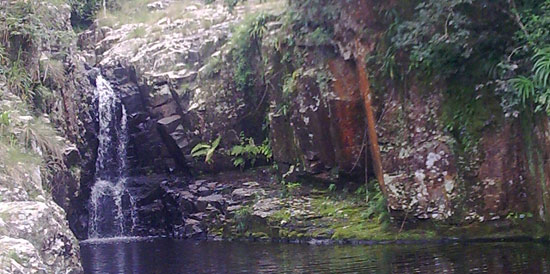 Bulolo Waterfall near Second Beach, Port St Johns
