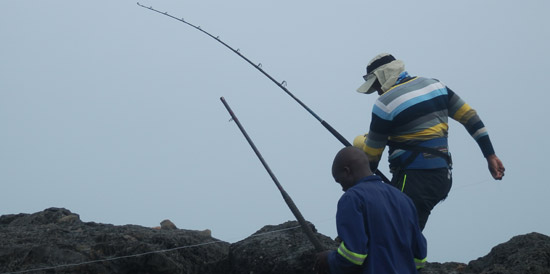 Kite fishing near Port St Johns