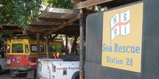 The local NSRI Station is situated in The Outspan Inn's grounds