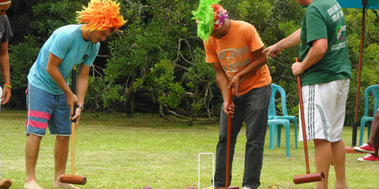 Having fun at The Outspan Inn