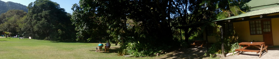 View of Outspan Inn's location in Port St Johns, at the Mzimvubu River mouth