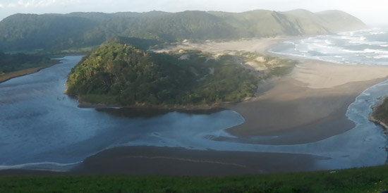 Typical Wild Coast landscape