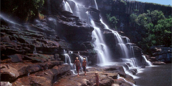 A waterfall on South Africa's Wild Coast