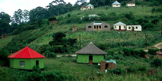 Typical Xhosa huts